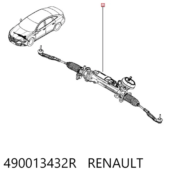 Рулевая рейка 490013432R Renault (RVI)