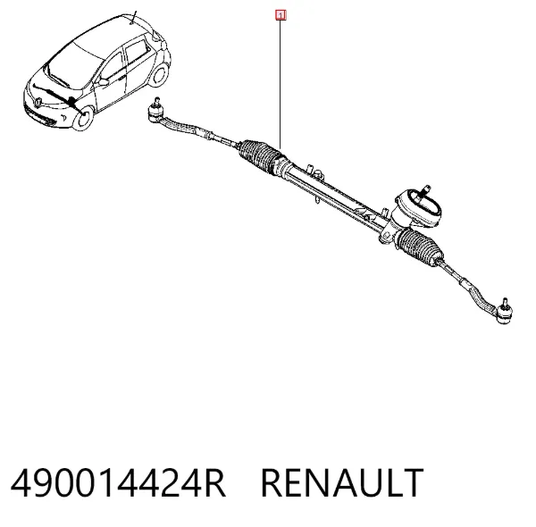 Рулевая рейка 490014424R Renault (RVI)