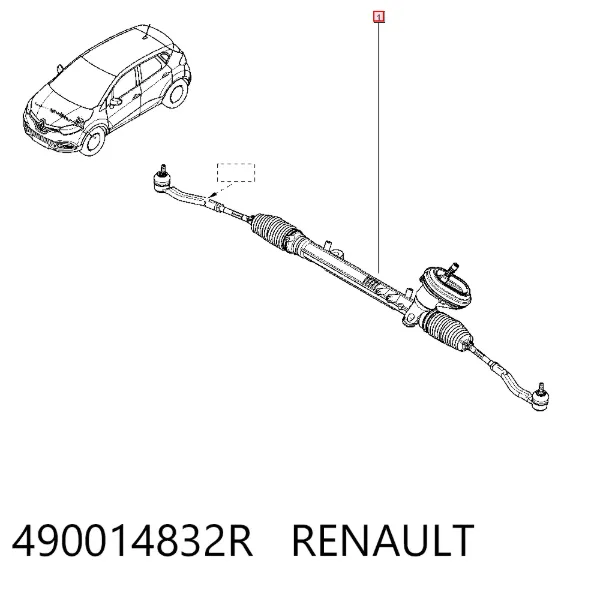 Рулевая рейка 490014832R Renault (RVI)