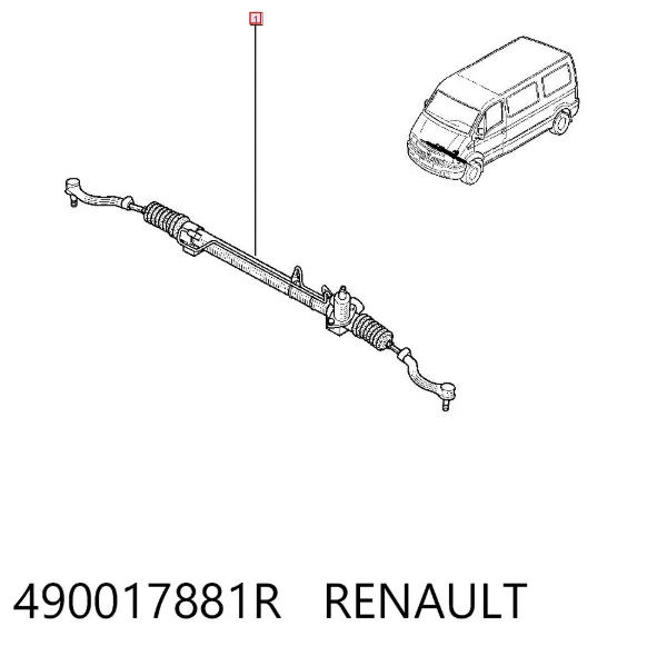 Рулевая рейка 490017881R Renault (RVI)