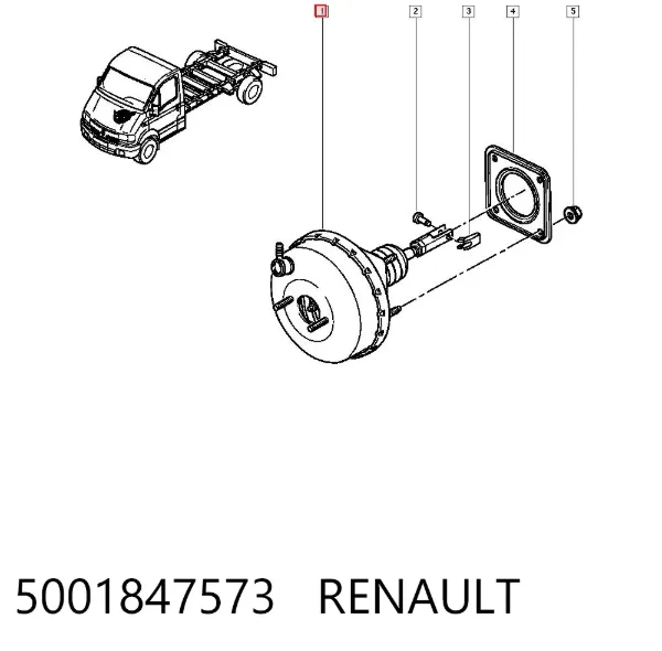 Усилитель тормозов Renault Trucks Mascott FH