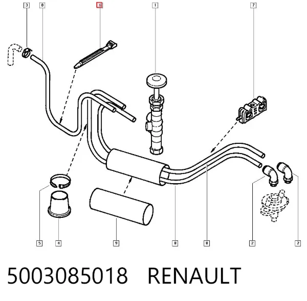Хомут пластиковый универсальный 5003085018 Renault (RVI)