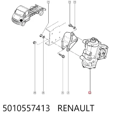 Механизм рулевой (редуктор) RENAULT 5010557413
