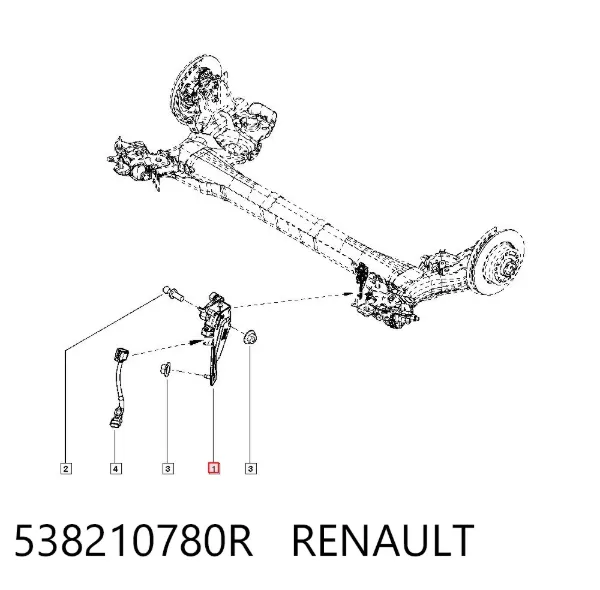 Задний датчик положения кузова 538210780R Renault (RVI)
