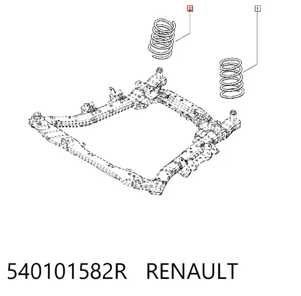 Передняя пружина 540101582R Renault (RVI)