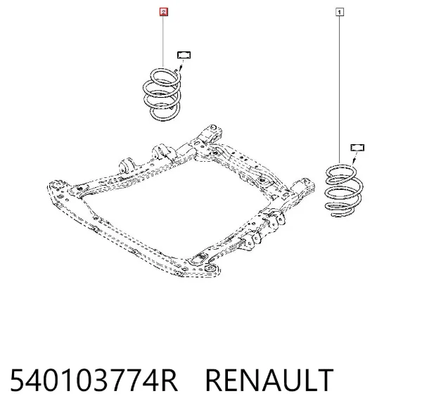 Передняя пружина 540103774R Renault (RVI)