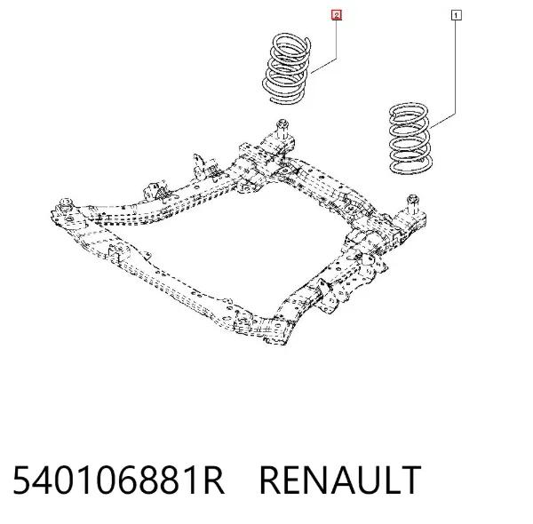 Передняя пружина 540106881R Renault (RVI)
