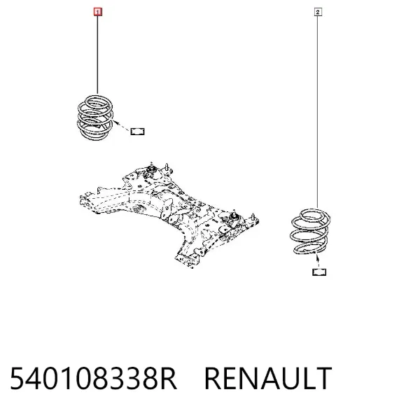 Передняя пружина 540108338R Renault (RVI)