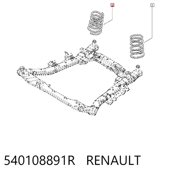 Передняя пружина 540108891R Renault (RVI)