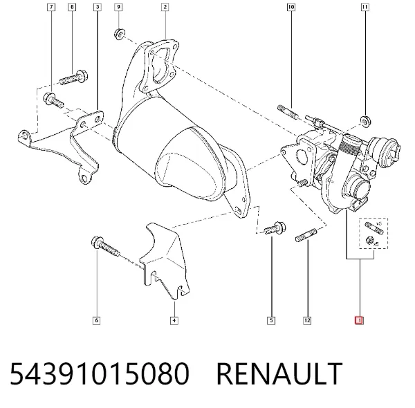 Турбина 54391015080 Renault (RVI)