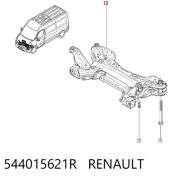 Подрамник передний 544015621R Renault (RVI)
