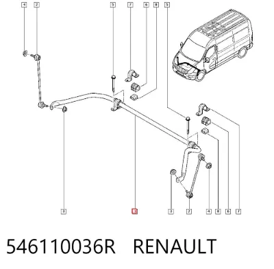 Стабилизатор передний RENAULT 546110036R