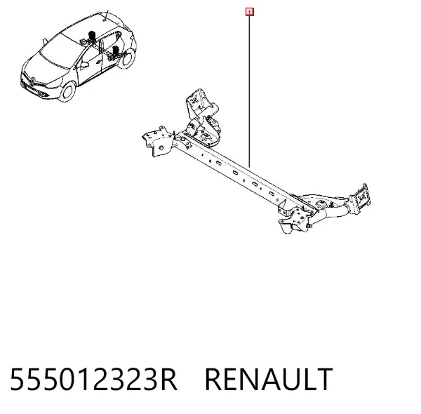 Подрамник задний 555012323R Renault (RVI)