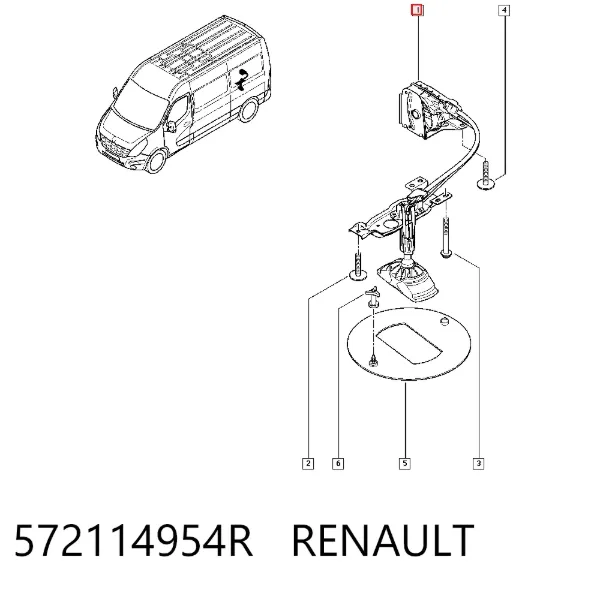 Лебедка запасного колеса 572114954R Renault (RVI)