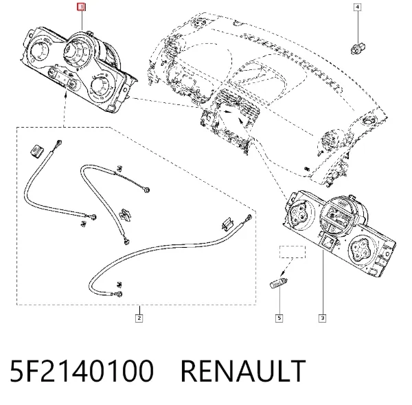 Блок управления кондиционером 5F2140100 Renault (RVI)