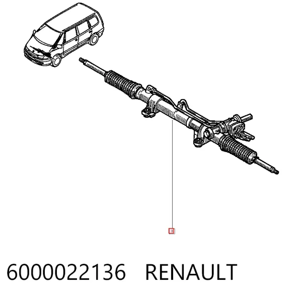 Рулевая рейка 6000022136 Renault (RVI)