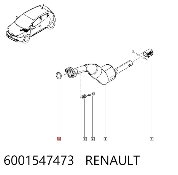 Прокладка глушителя 6001547473 Renault (RVI)