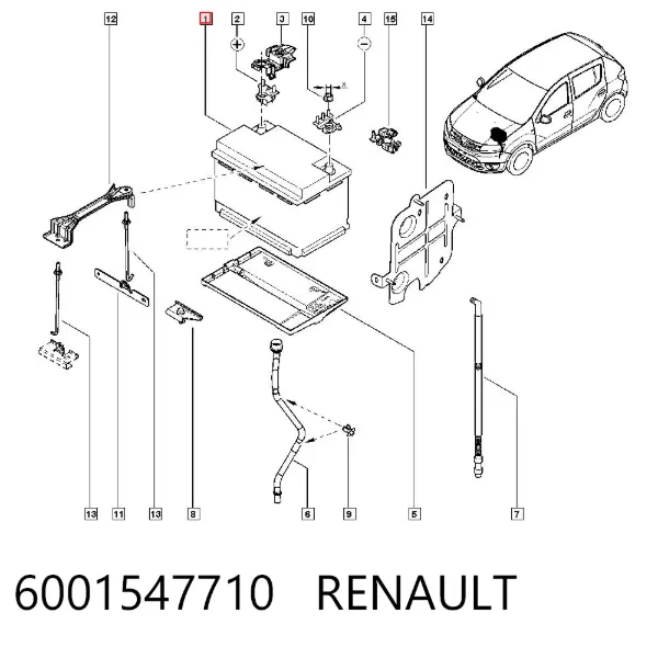 Аккумулятор 6001547710 Renault (RVI)