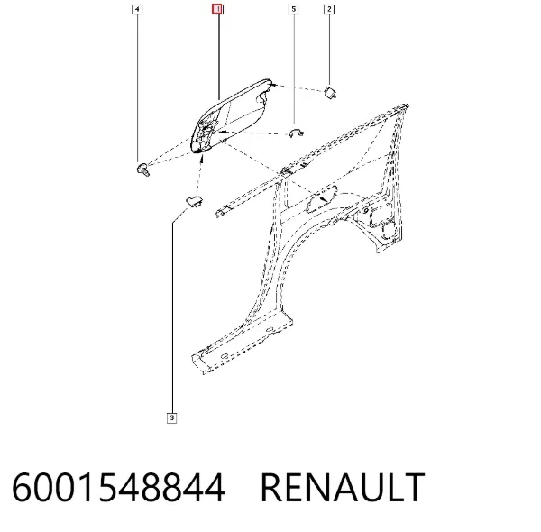 Лючок бензобака 6001548844 Renault (RVI)