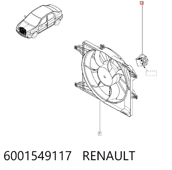 Резистор печки 6001549117 Renault (RVI)