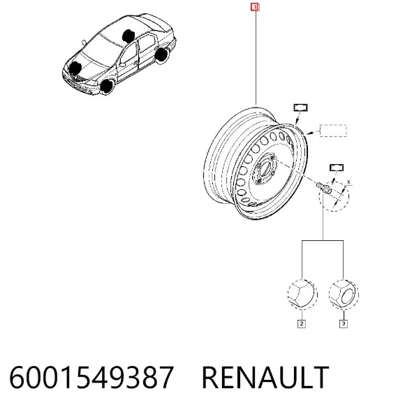  6001549387 Renault (RVI)