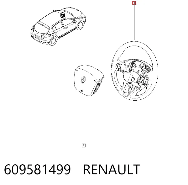 Руль 609581499 Renault (RVI)