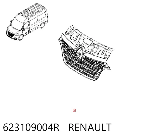 Решетка радиатора 623109004R Renault (RVI)