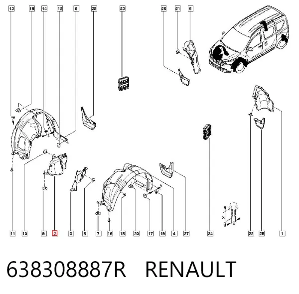  638308887R Renault (RVI)