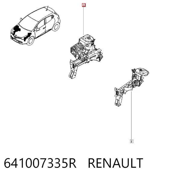 Лонжерон правый 641007335R Renault (RVI)