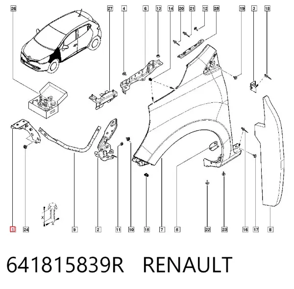  641815839R Renault (RVI)