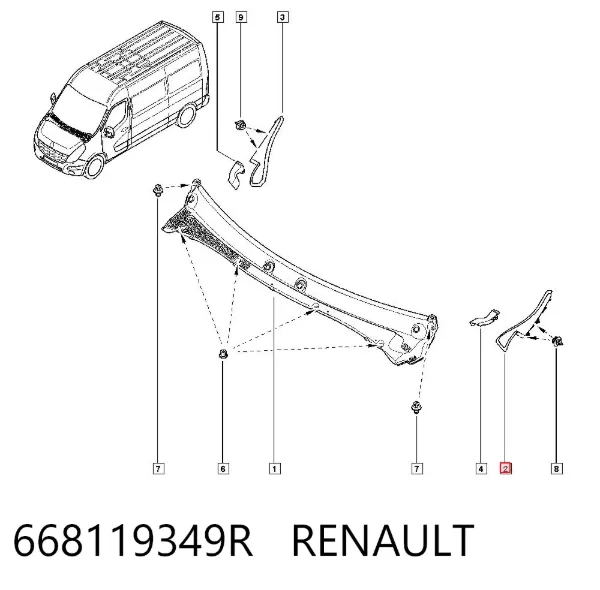 668119349R Renault (RVI)