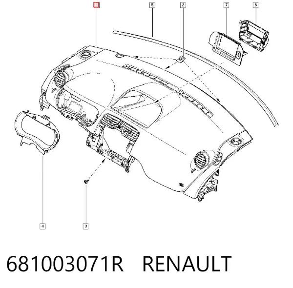 Торпедо 681003071R Renault (RVI)