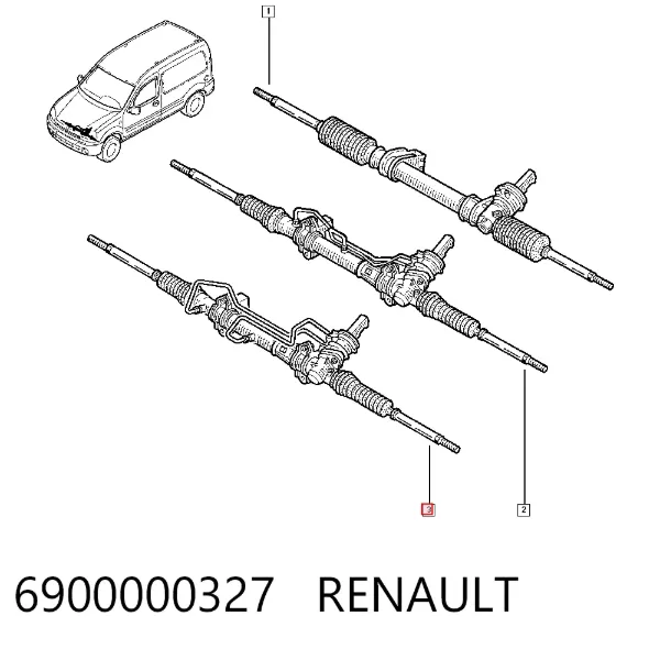 Рулевая рейка 6900000327 Renault (RVI)
