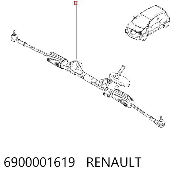 Рулевая рейка 6900001619 Renault (RVI)