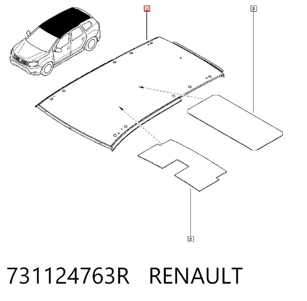 Крыша 731124763R Renault (RVI)