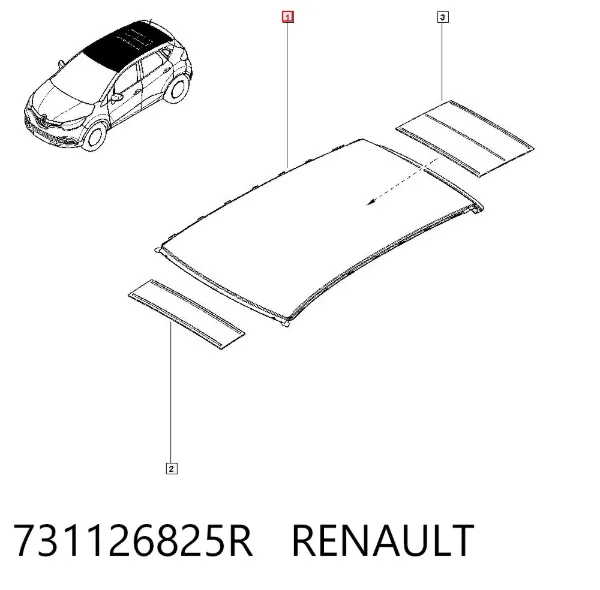 Крыша 731126825R Renault (RVI)