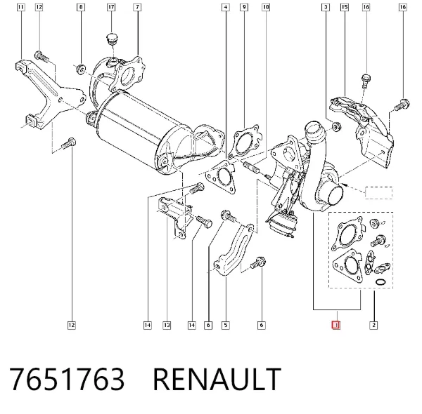 Турбина 7651763 Renault (RVI)