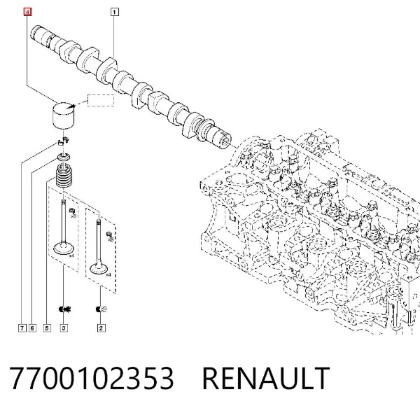Гидрокомпенсатор 7700102353 Renault (RVI)