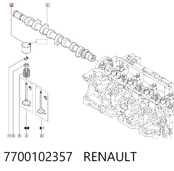Гидрокомпенсатор 7700102357 Renault (RVI)