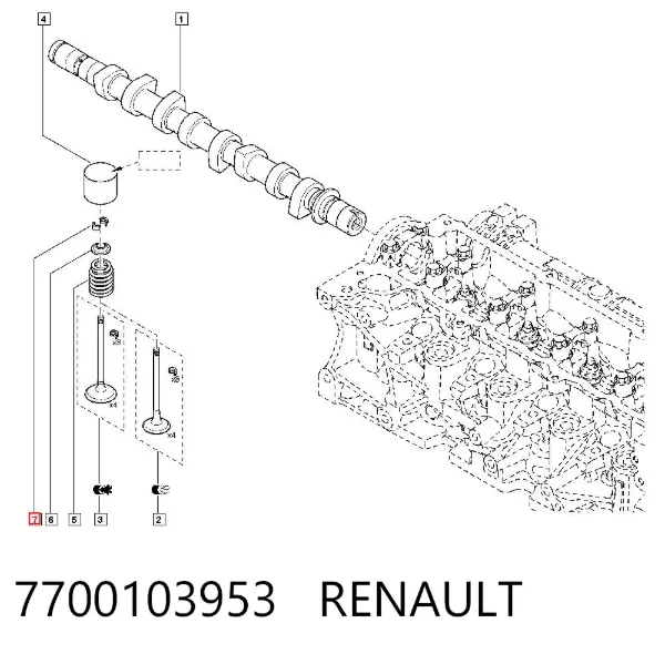 Сухарь клапана 7700103953 Renault (RVI)