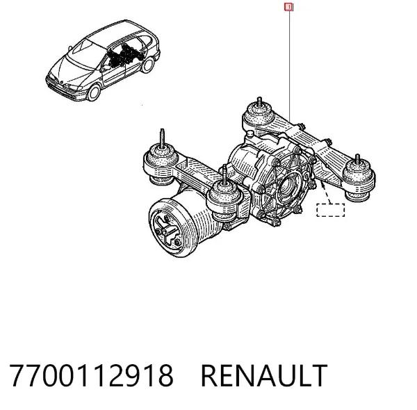 Задний редуктор 7700112918 Renault (RVI)