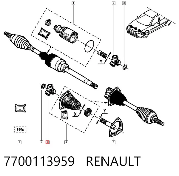 Тришип 7700113959 Renault (RVI)