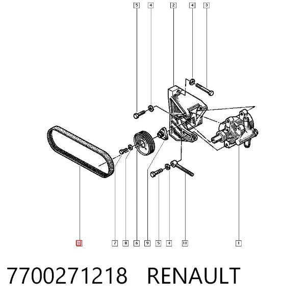 Ремень генератора 7700271218 Renault (RVI)