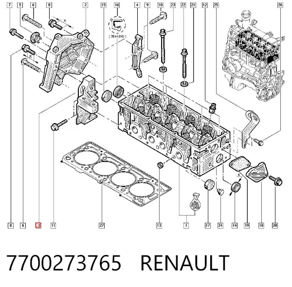  7700273765 Renault (RVI)