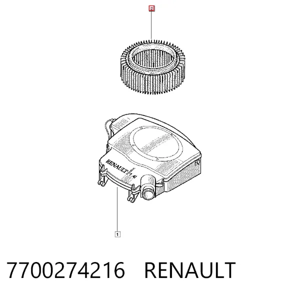 Воздушный фильтр 7700274216 Renault (RVI)
