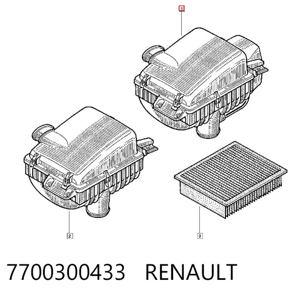 Воздушный фильтр 7700300433 Renault (RVI)