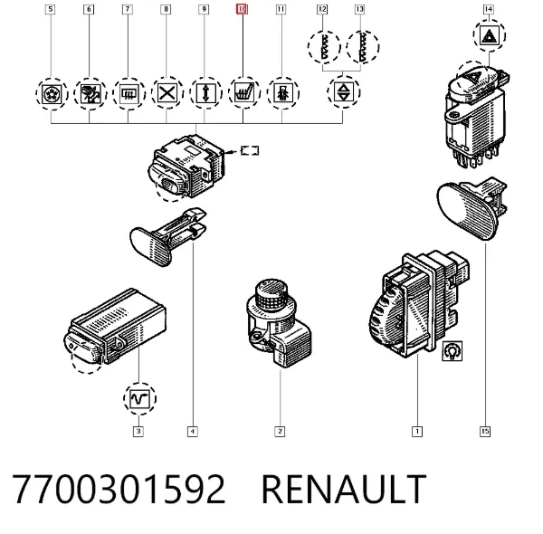  7700301592 Renault (RVI)