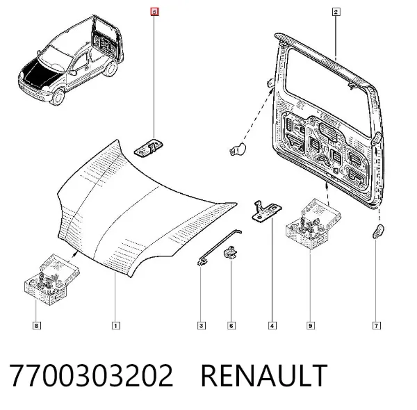  7700303202 Renault (RVI)