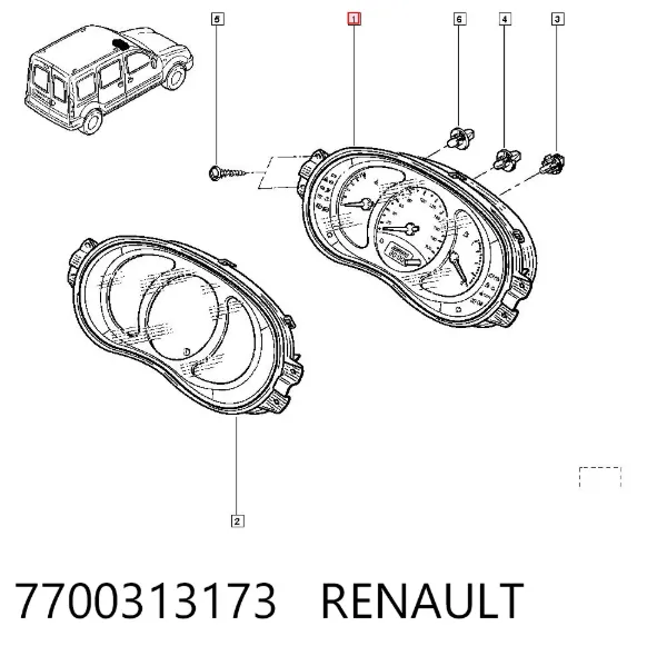 Панель приборов 7700313173 Renault (RVI)