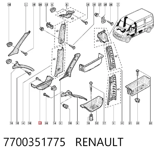  7700351775 Renault (RVI)